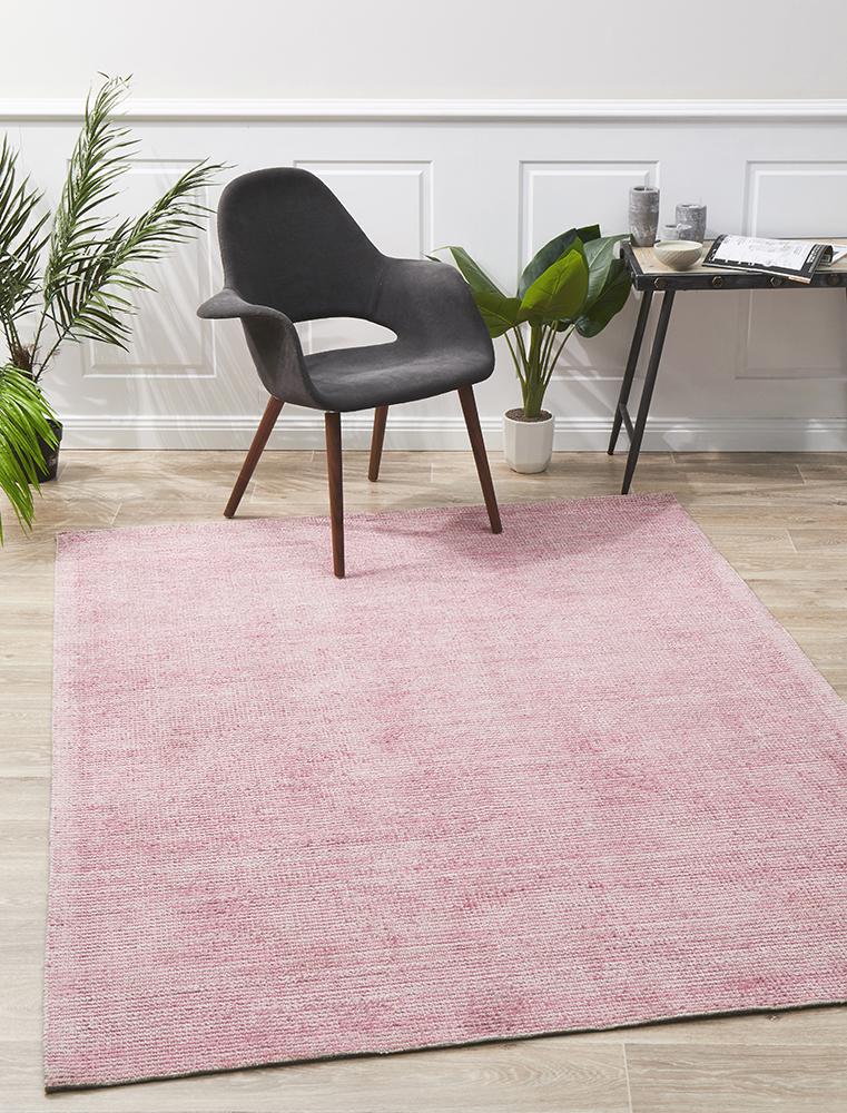 Allure Rose Cotton Rayon Rug by Rug Culture - 320X230CM