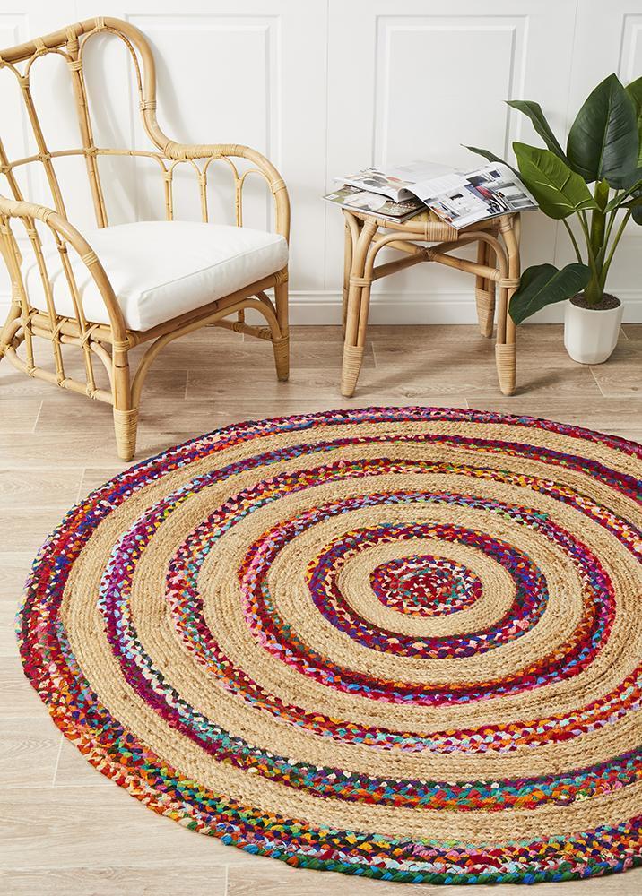 Atrium Target Multi By Rug Culture - 200X200CM - ROUND