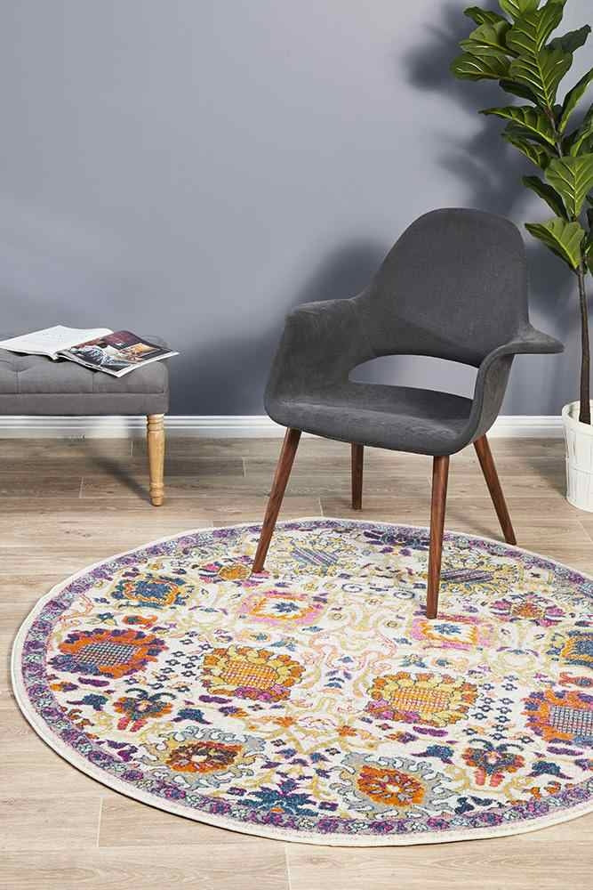 Babylon 206 Multi Round by Rug Culture - 150X150CM - ROUND