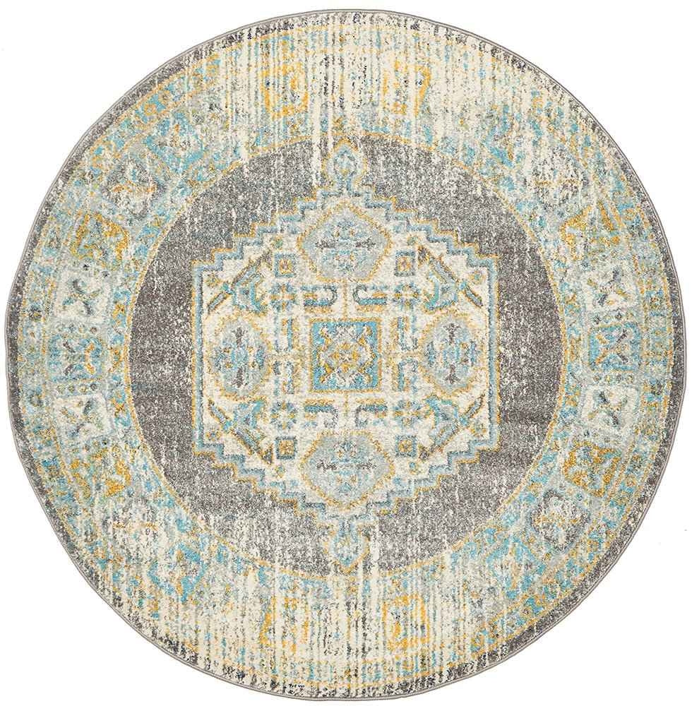 Century 944 Grey Round by Rug Culture - 150X150CM - ROUND