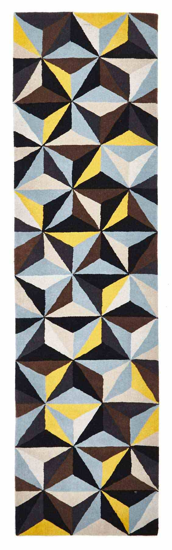 Matrix 900 Blue Runner By Rug Culture - 400X80CM - RUNNER