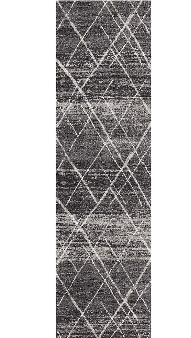 Oasis 452 Charcoal Runner by Rug Culture-300X80CM - RUNNER