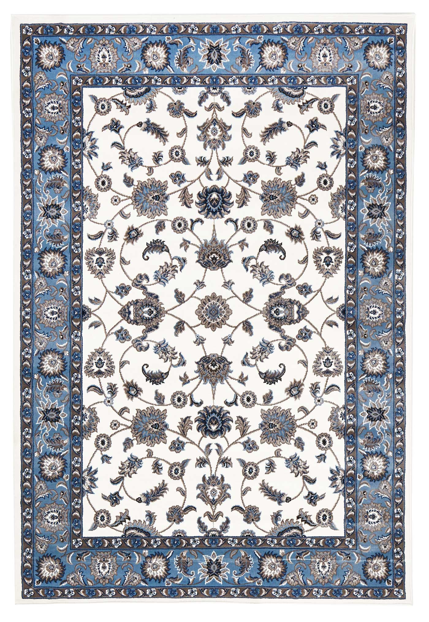 Sydney 1 White Blue Rug by Rug Culture - 400X300CM - RECTANGLE