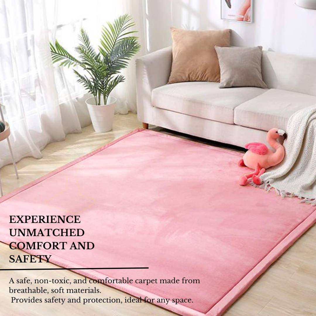 Soft Touch Ultra Plush Memory Foam Tatami Blush Pink Mat - 200 X 300 CM